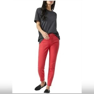 RALPH LAUREN RED SKINNY FIT JEANS SIZE 8
